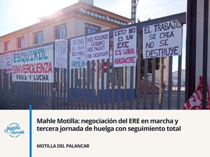 Mahle Motilla: negociación del ERE en marcha y tercera jornada de huelga con seguimiento total - imagen 1