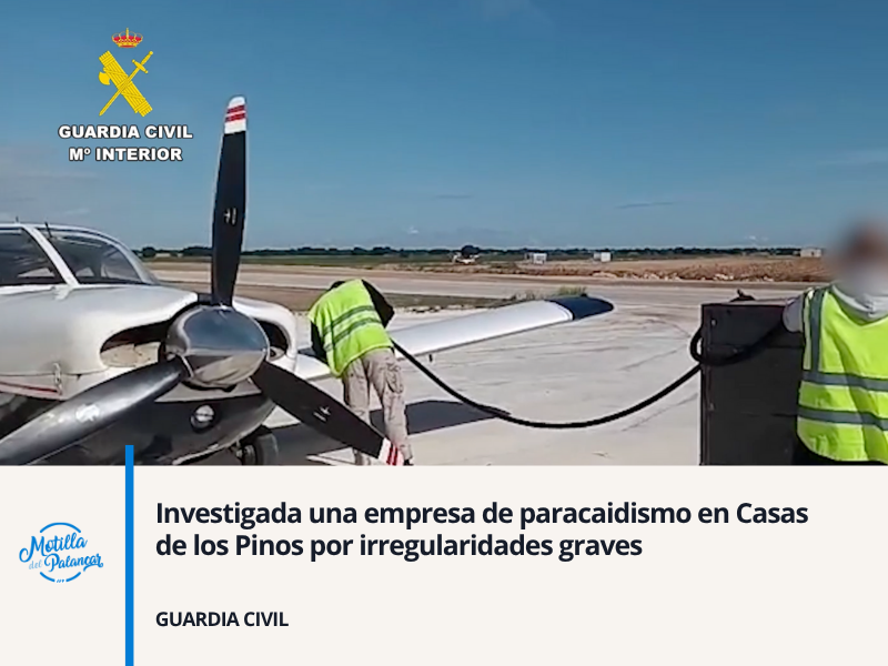 Investigada una empresa de paracaidismo en Casas de los Pinos por irregularidades graves - imagen 1