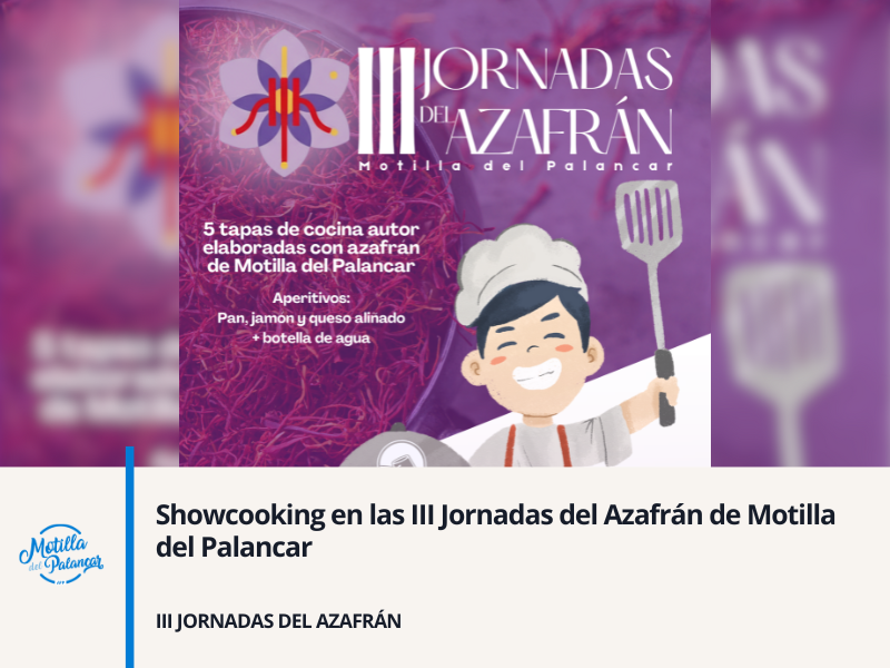 Showcooking en las III Jornadas del Azafrán de Motilla del Palancar - imagen 1