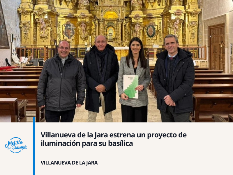 Villanueva de la Jara estrena un proyecto de iluminación para su basílica - imagen 1