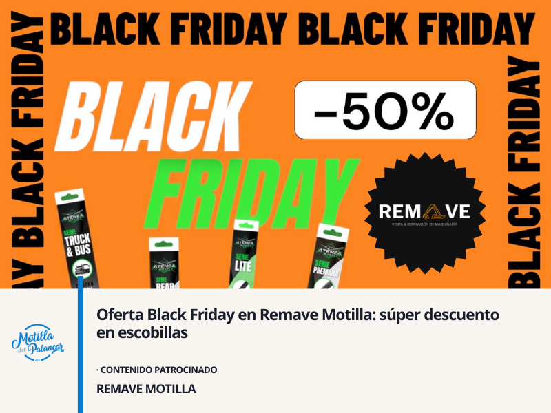 Oferta Black Friday en Remave Motilla: súper descuento en escobillas - imagen 1
