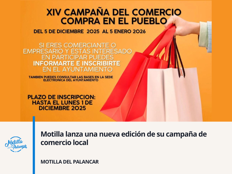 Motilla lanza una nueva edición de su campaña de comercio local - imagen 1