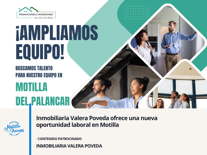 Inmobiliaria Valera Poveda ofrece una nueva oportunidad laboral en Motilla - imagen 1