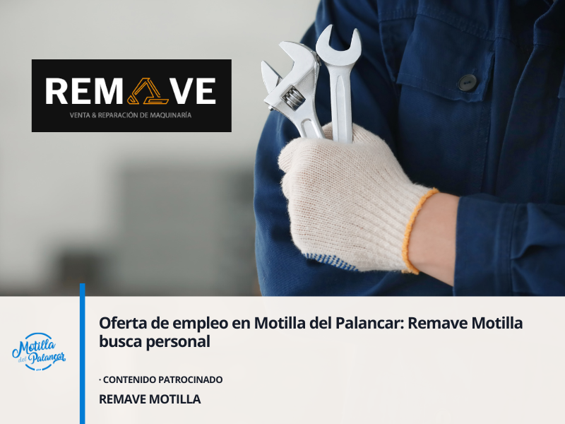 Oferta de empleo en Motilla del Palancar: Remave Motilla busca personal - imagen 1