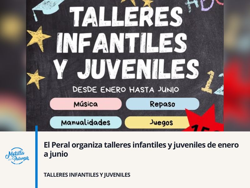 El Peral organiza talleres infantiles y juveniles de enero a junio - imagen 1