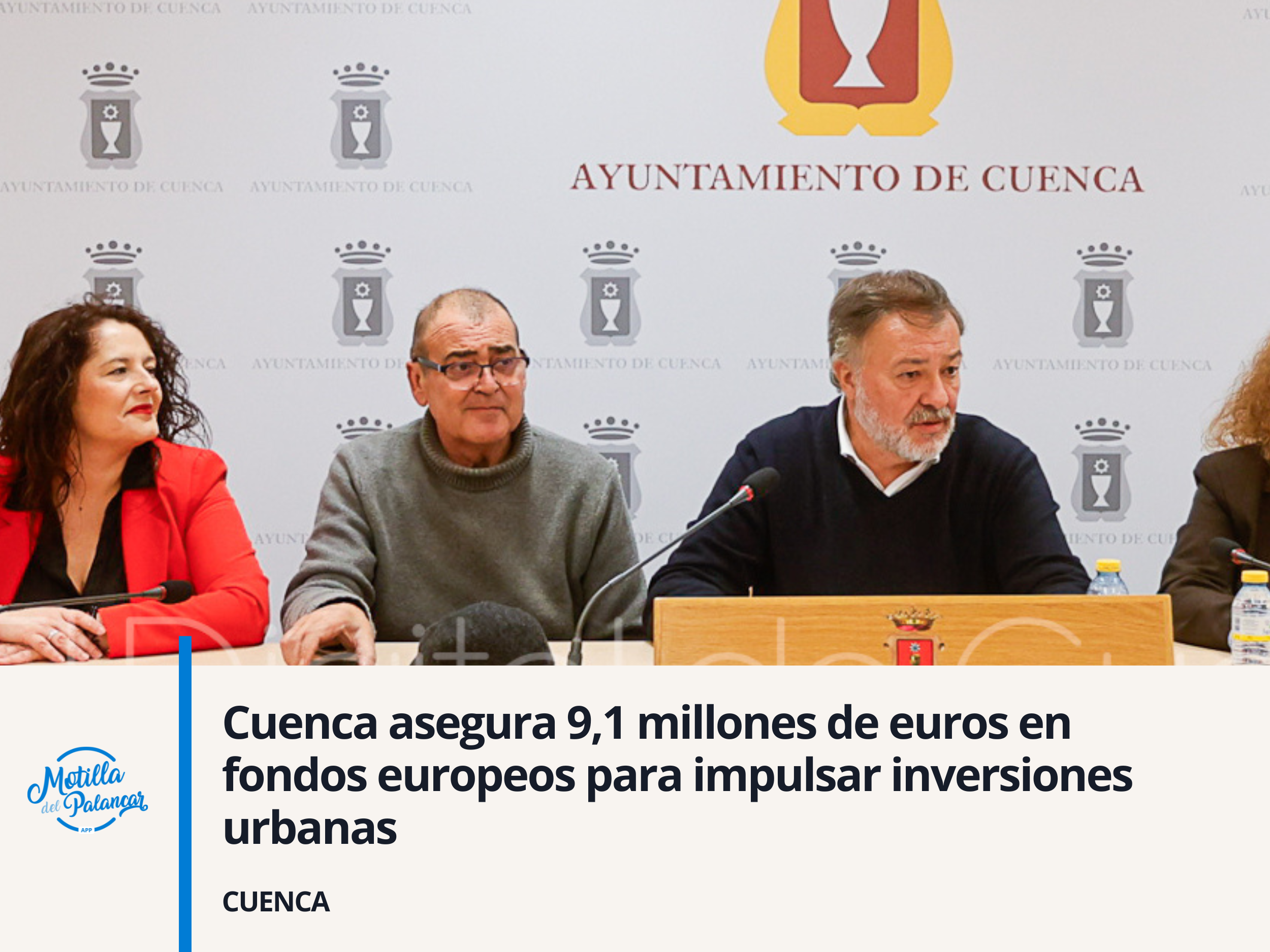 Cuenca asegura 9,1 millones de euros en fondos europeos para impulsar inversiones urbanas - imagen 1