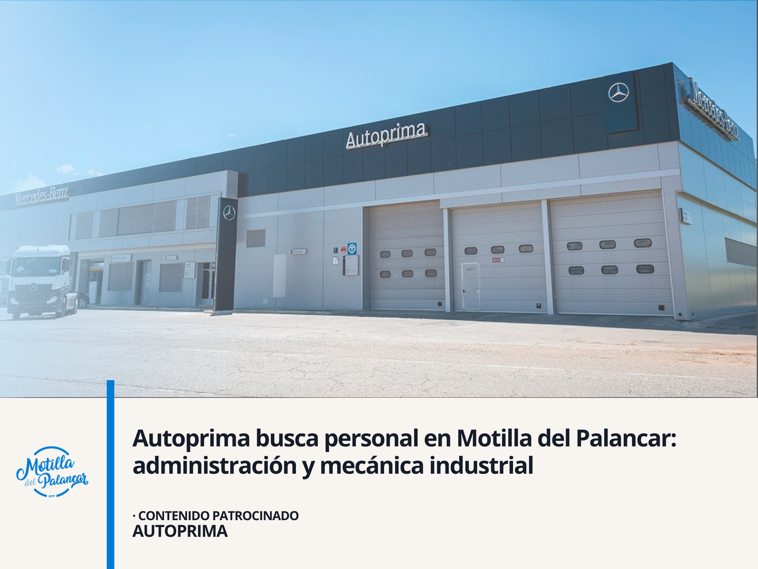 Autoprima busca personal en Motilla del Palancar: administración y mecánica industrial - imagen 1