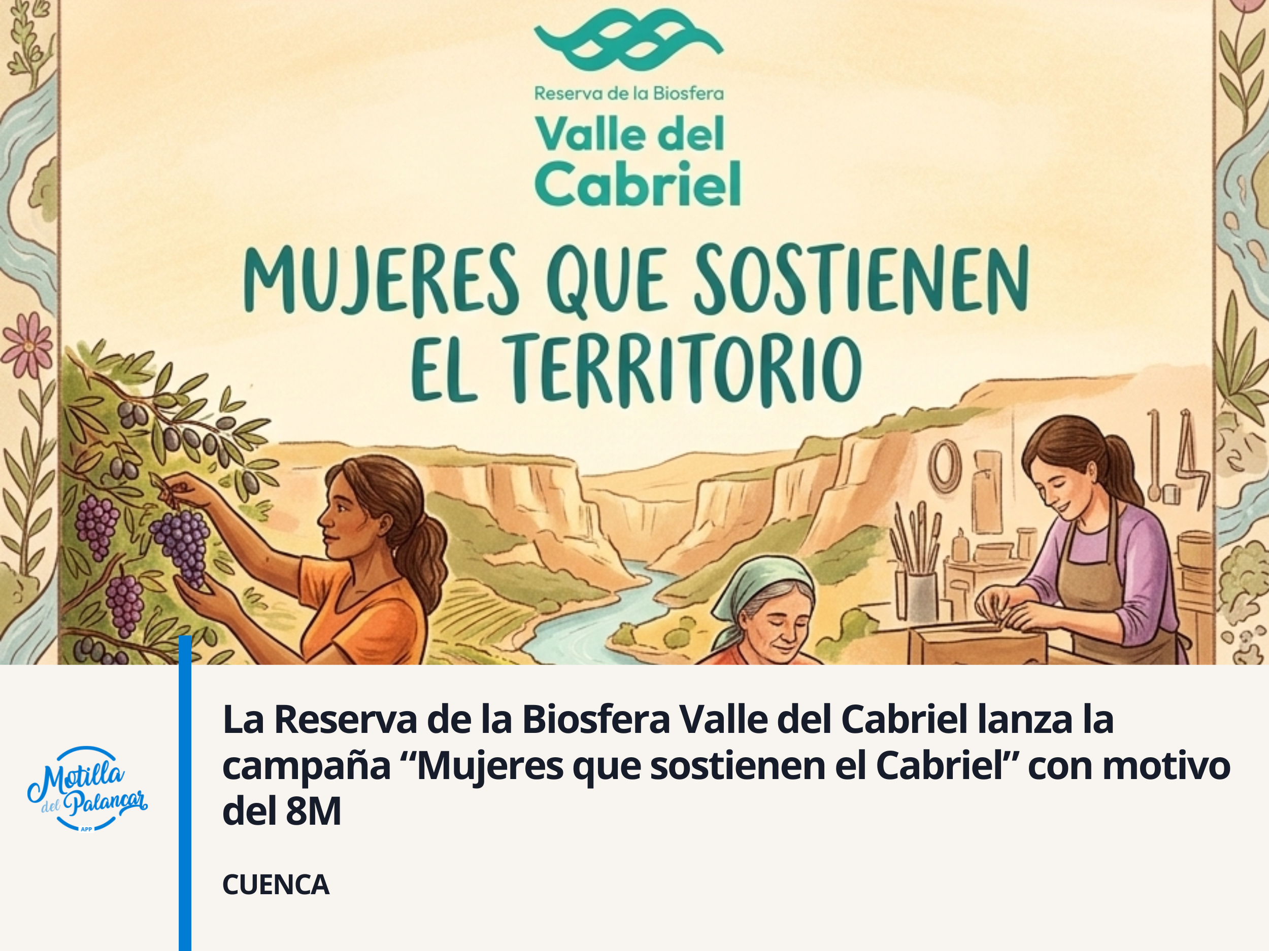 La Reserva de la Biosfera Valle del Cabriel lanza la campaña “Mujeres que sostienen el Cabriel” con motivo del 8M - imagen 1