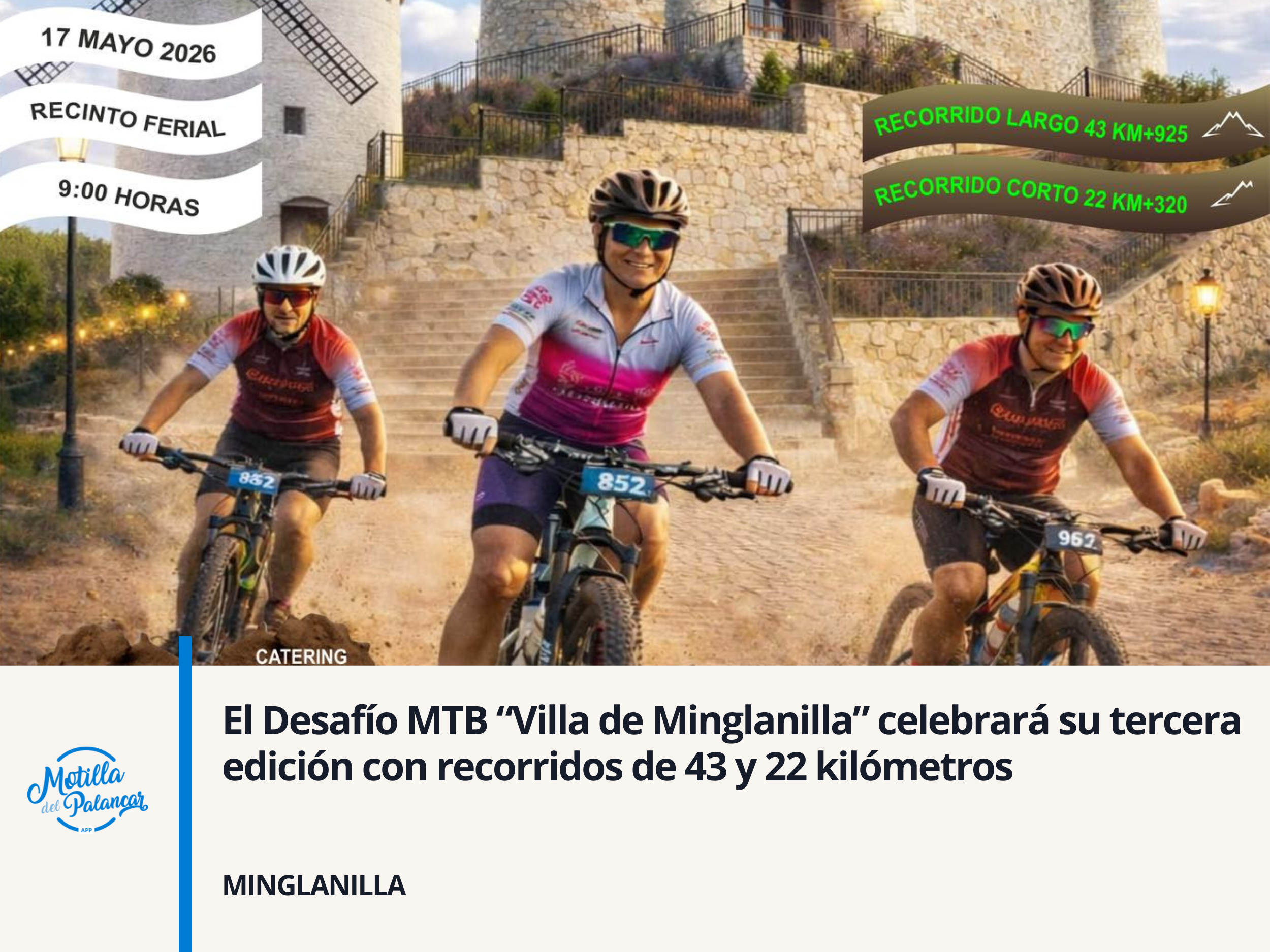 El Desafío MTB “Villa de Minglanilla” celebrará su tercera edición con recorridos de 43 y 22 kilómetros - imagen 1