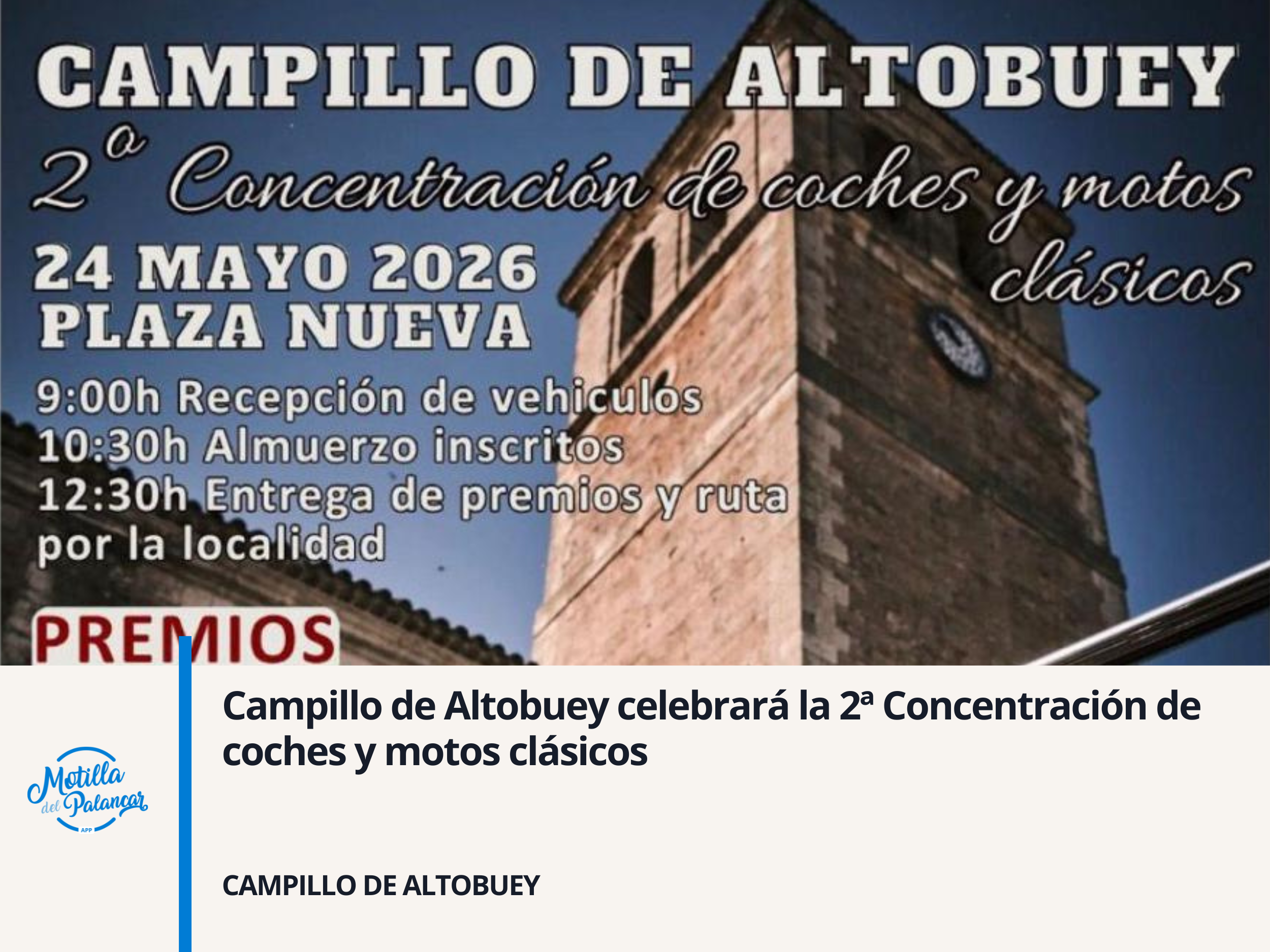 Campillo de Altobuey celebrará la 2ª Concentración de coches y motos clásicos - imagen 1
