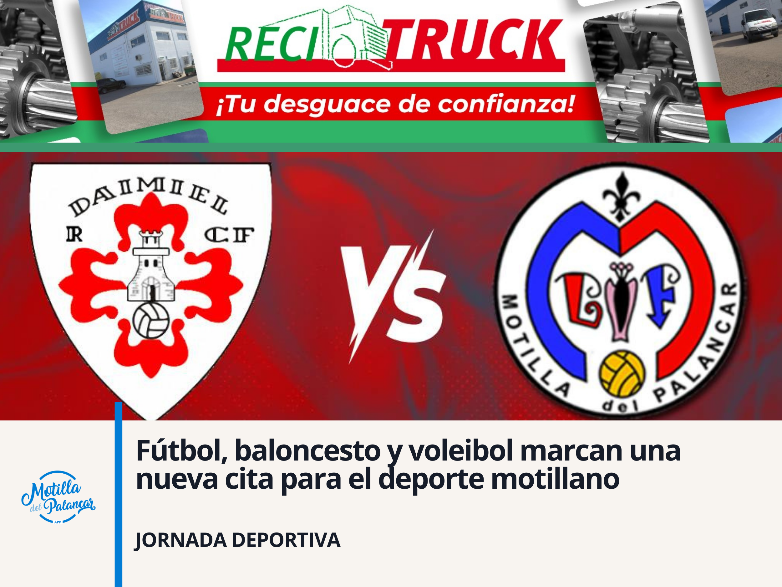 Fútbol, baloncesto y voleibol marcan una nueva cita para el deporte motillano - imagen 1