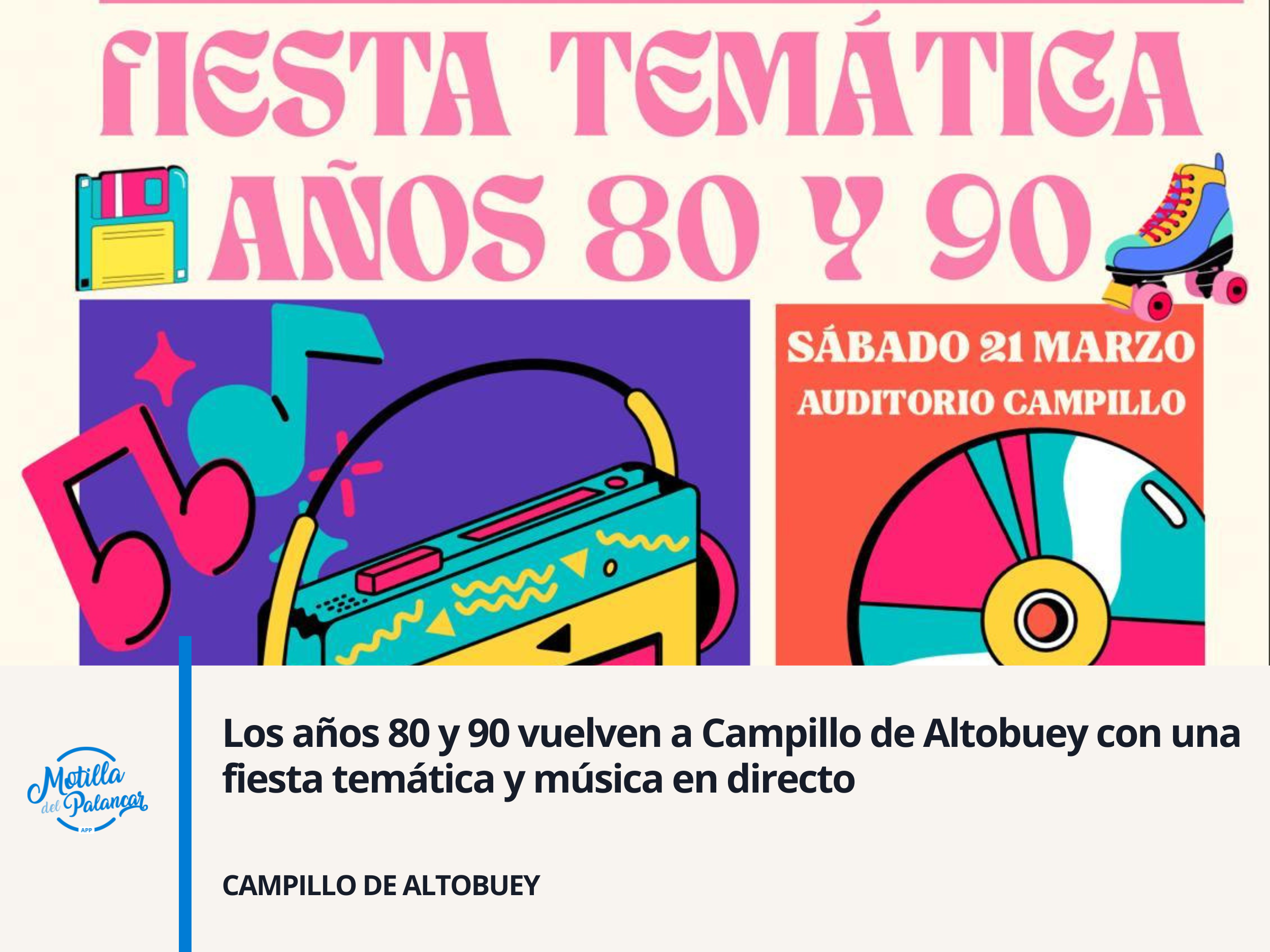 Los años 80 y 90 vuelven a Campillo de Altobuey con una fiesta temática y música en directo - imagen 1