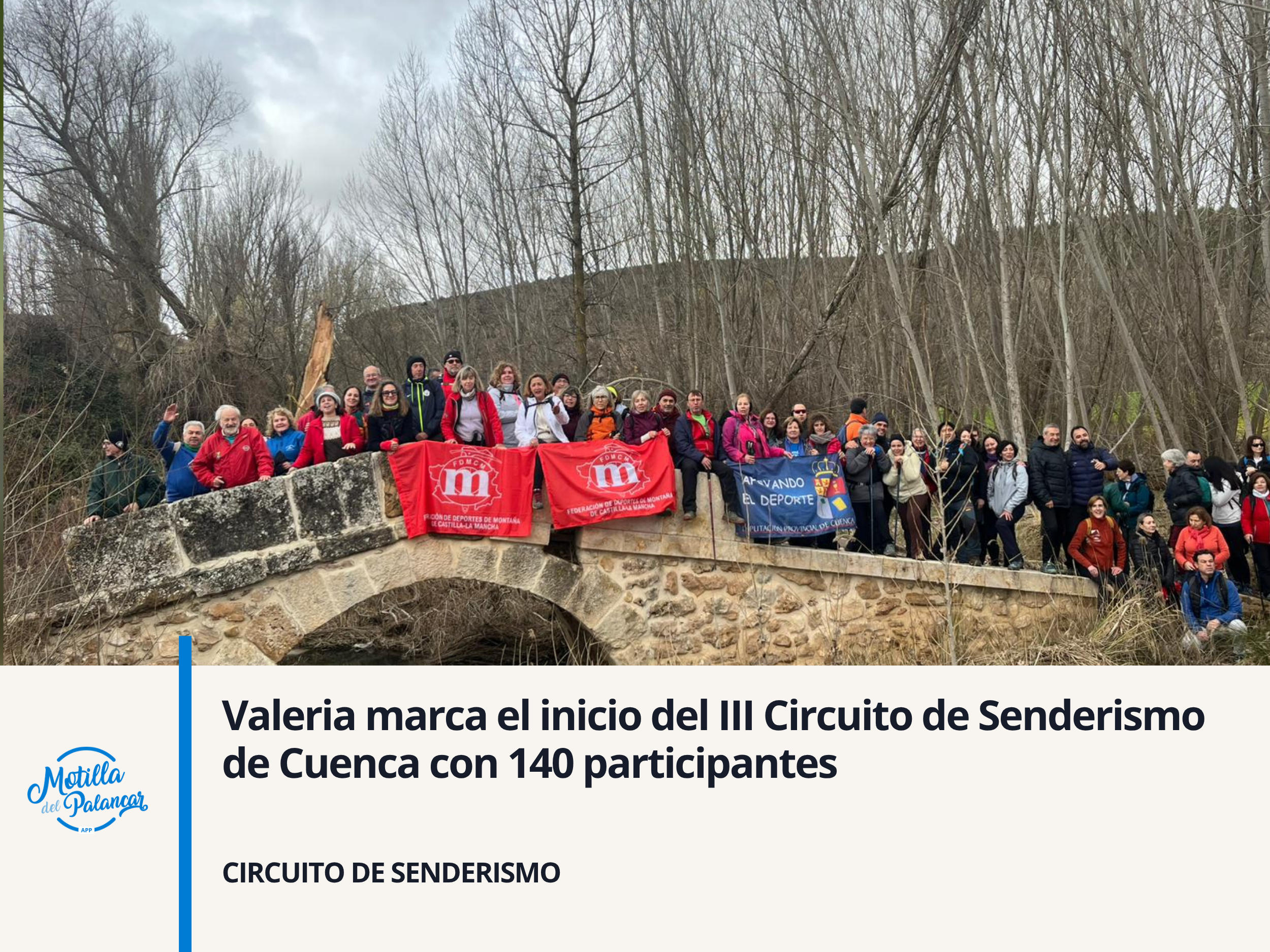 Valeria marca el inicio del III Circuito de Senderismo de Cuenca con 140 participantes - imagen 1