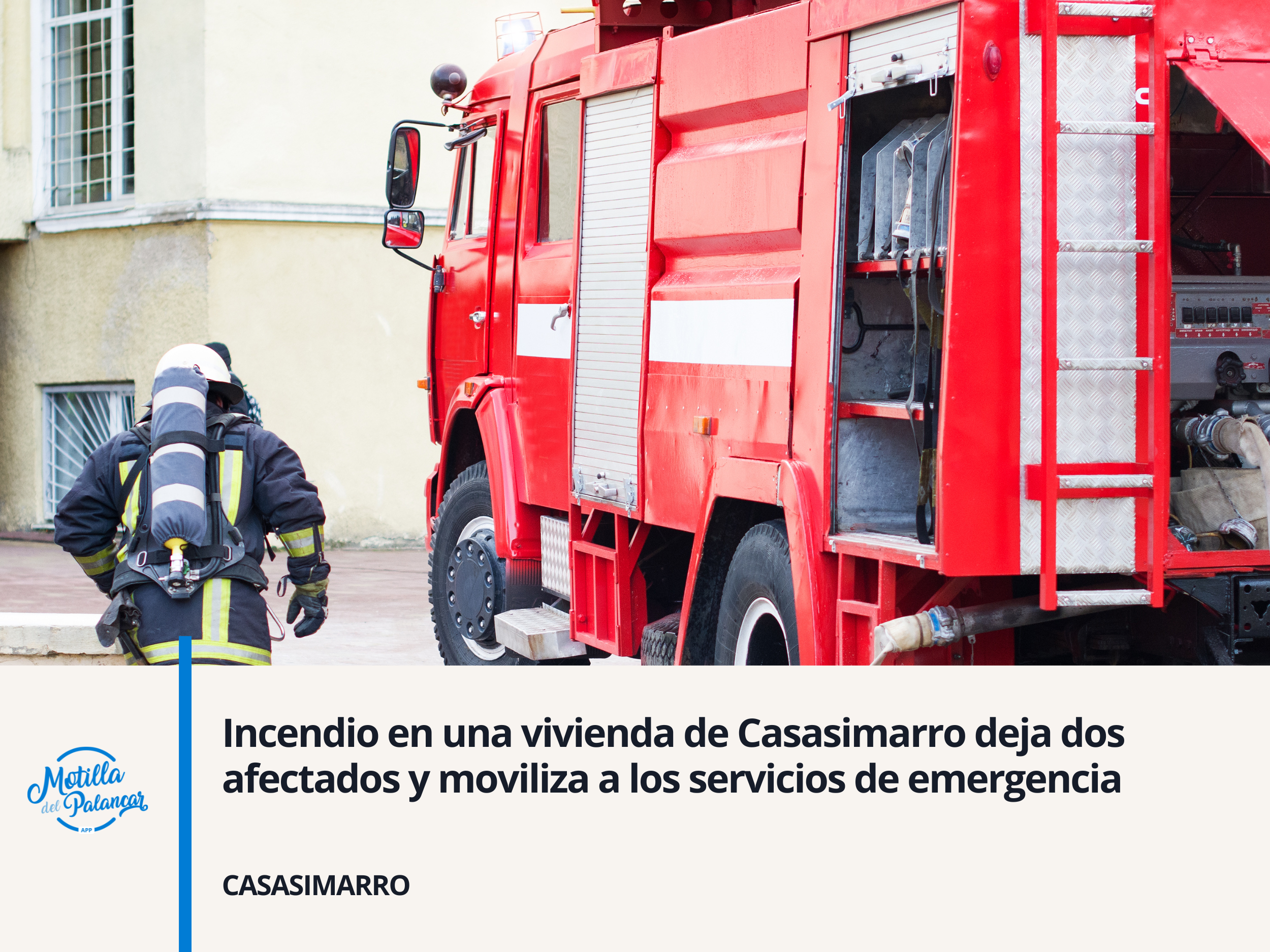 Incendio en una vivienda de Casasimarro deja dos afectados y moviliza a los servicios de emergencia - imagen 1