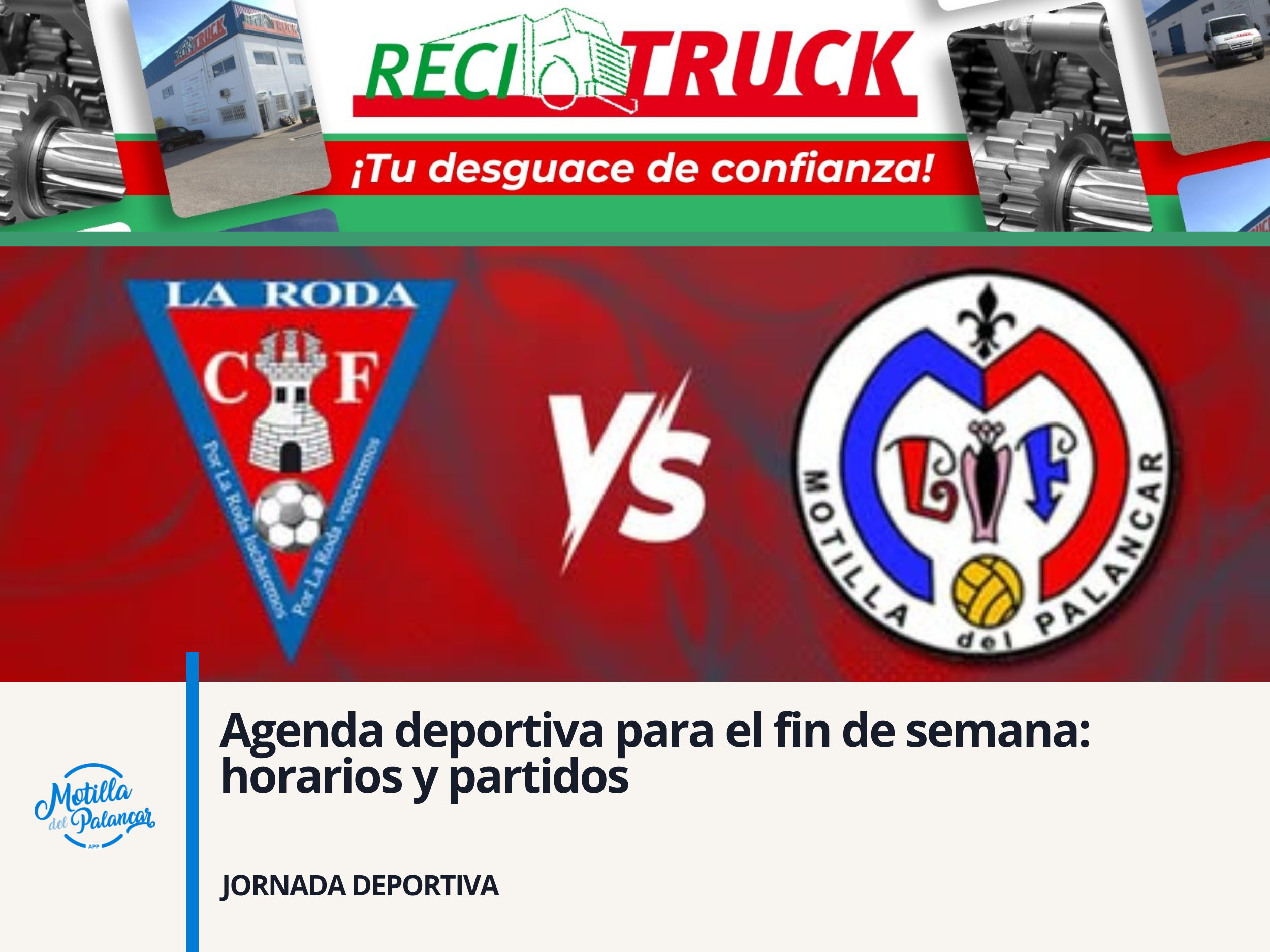 Agenda deportiva para el fin de semana: horarios y partidos - imagen 1