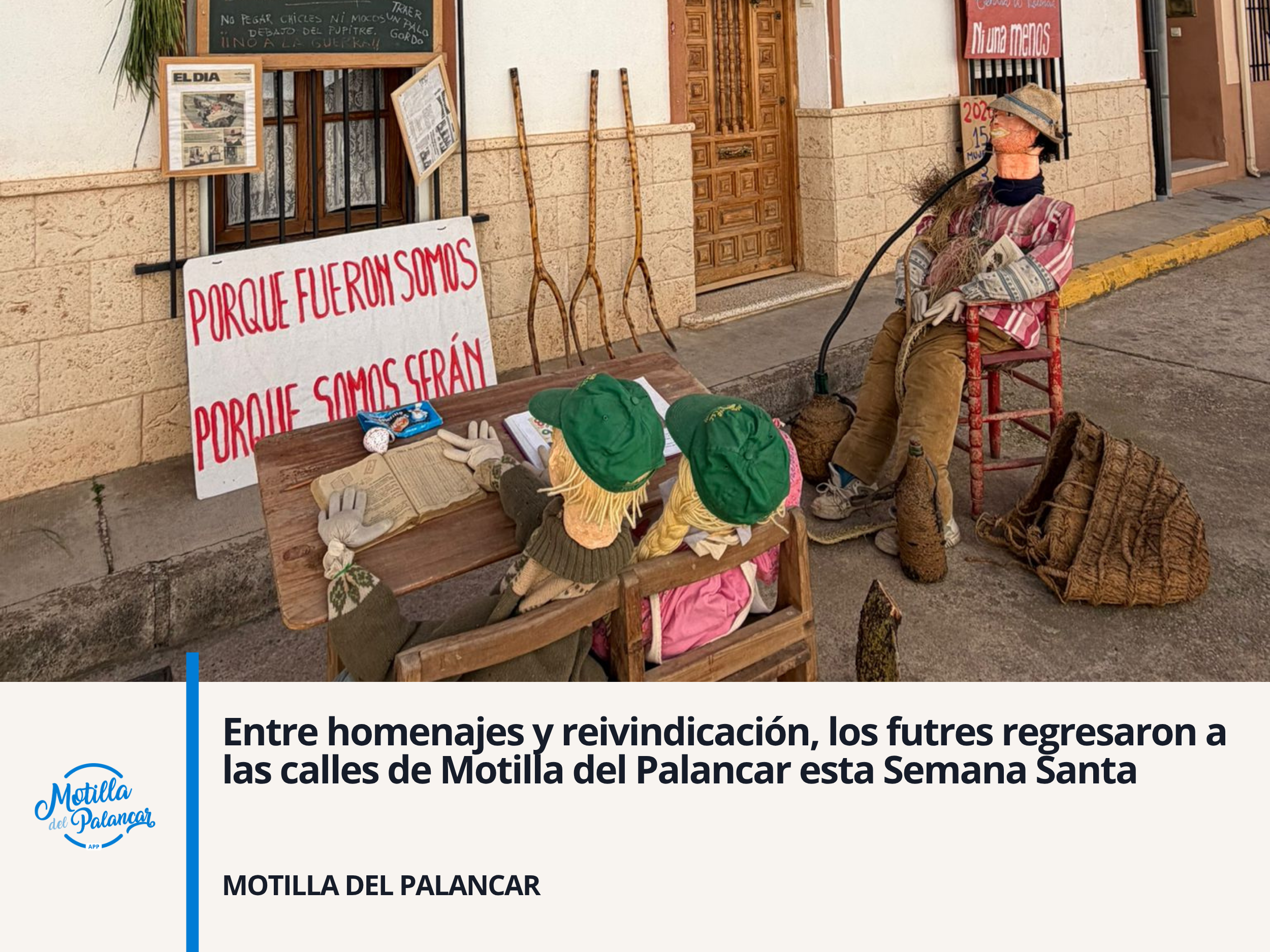 Entre homenajes y reivindicación, los futres regresaron a las calles de Motilla del Palancar esta Semana Santa - imagen 1