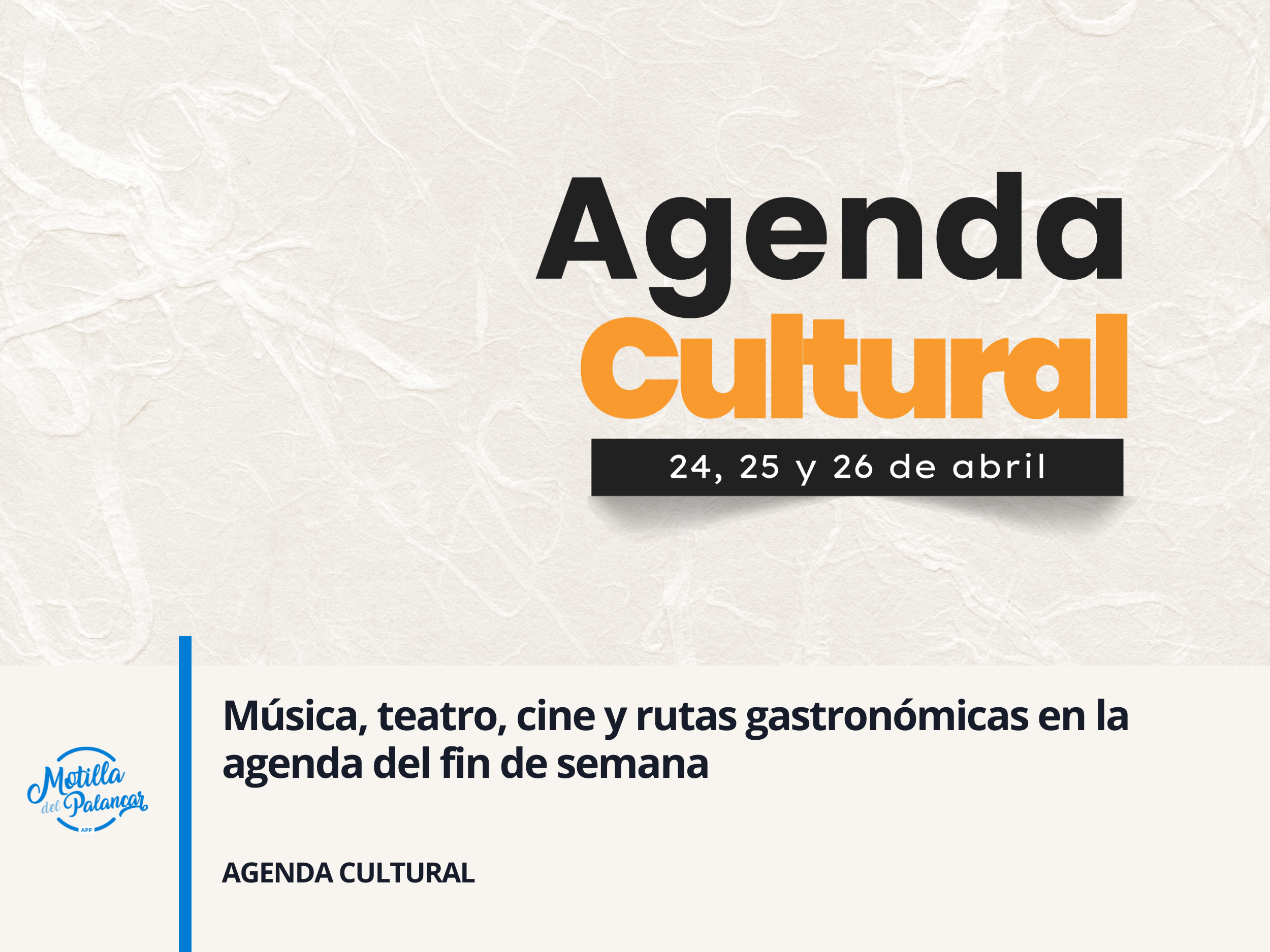 Música, teatro, cine y rutas gastronómicas en la agenda del fin de semana - imagen 1
