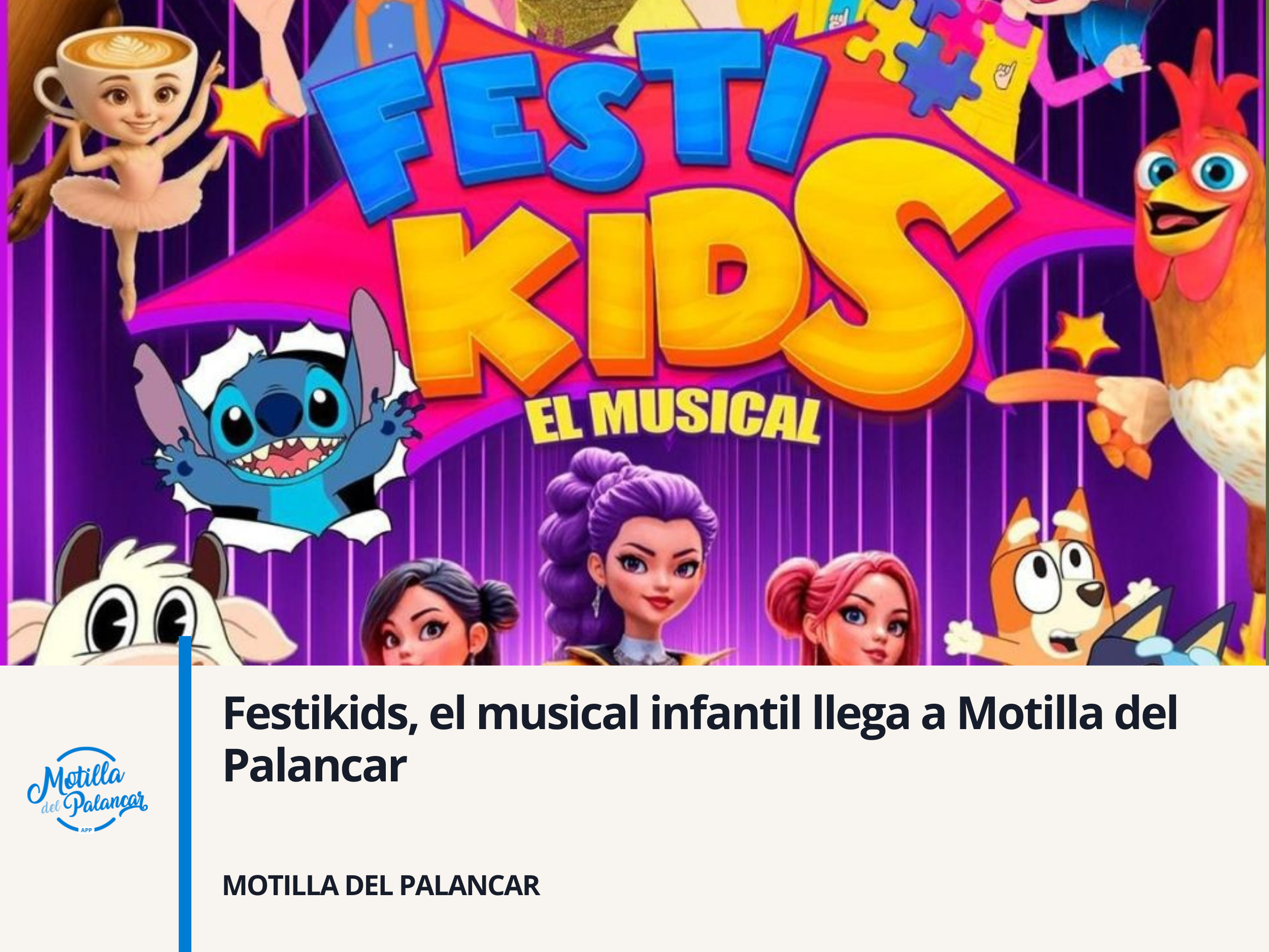 Festikids, el musical infantil llega a Motilla del Palancar - imagen 1