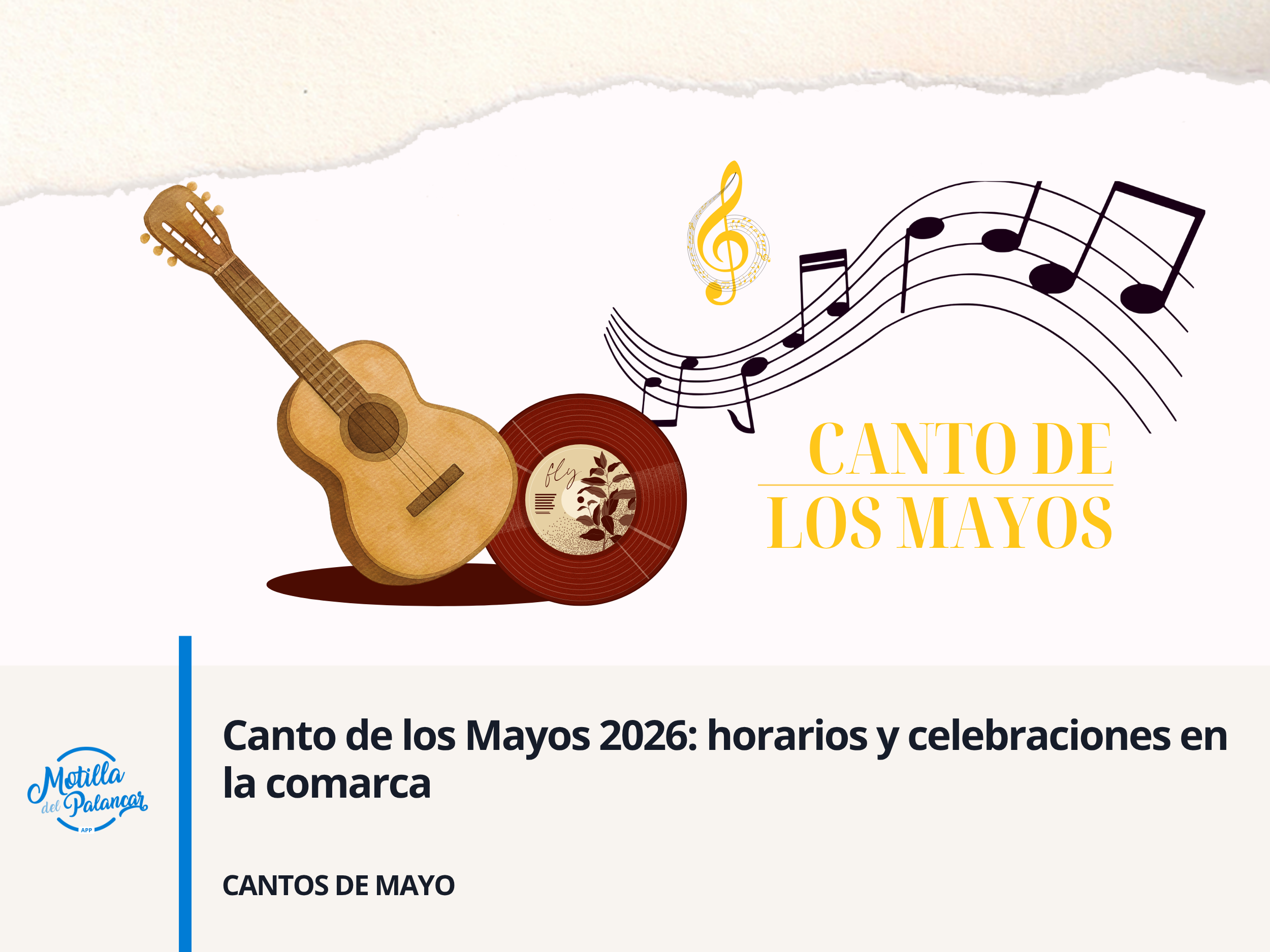 Canto de los Mayos 2026: horarios y celebraciones en la comarca - imagen 1