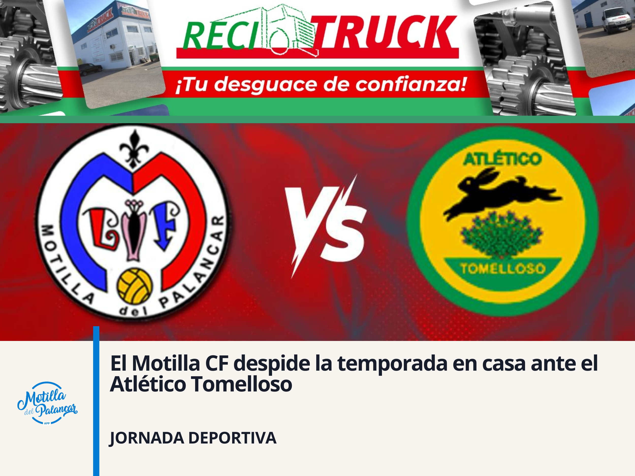El Motilla CF despide la temporada en casa ante el Atlético Tomelloso - imagen 1