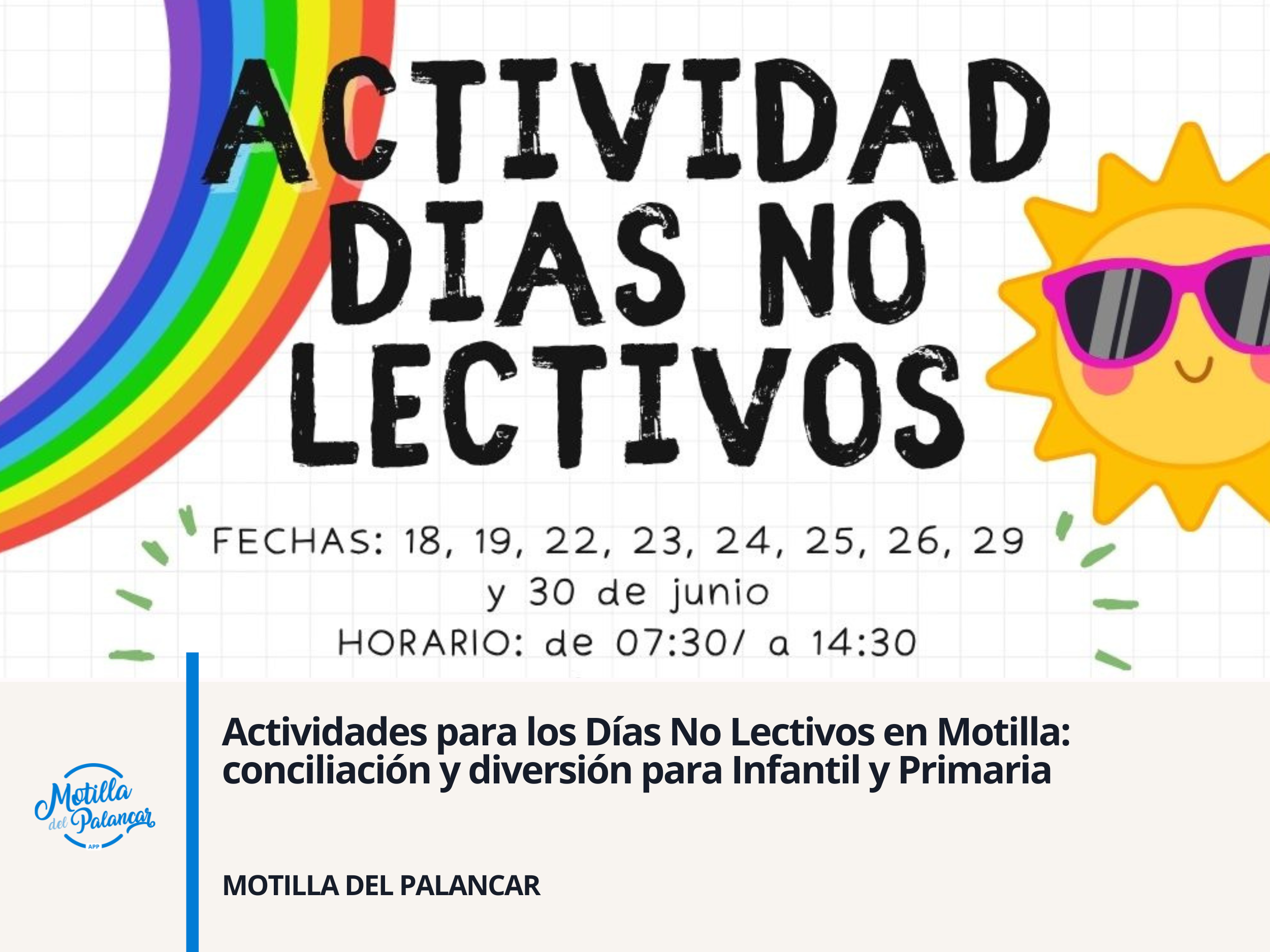 Actividades para los Días No Lectivos en Motilla: conciliación y diversión para Infantil y Primaria - imagen 1