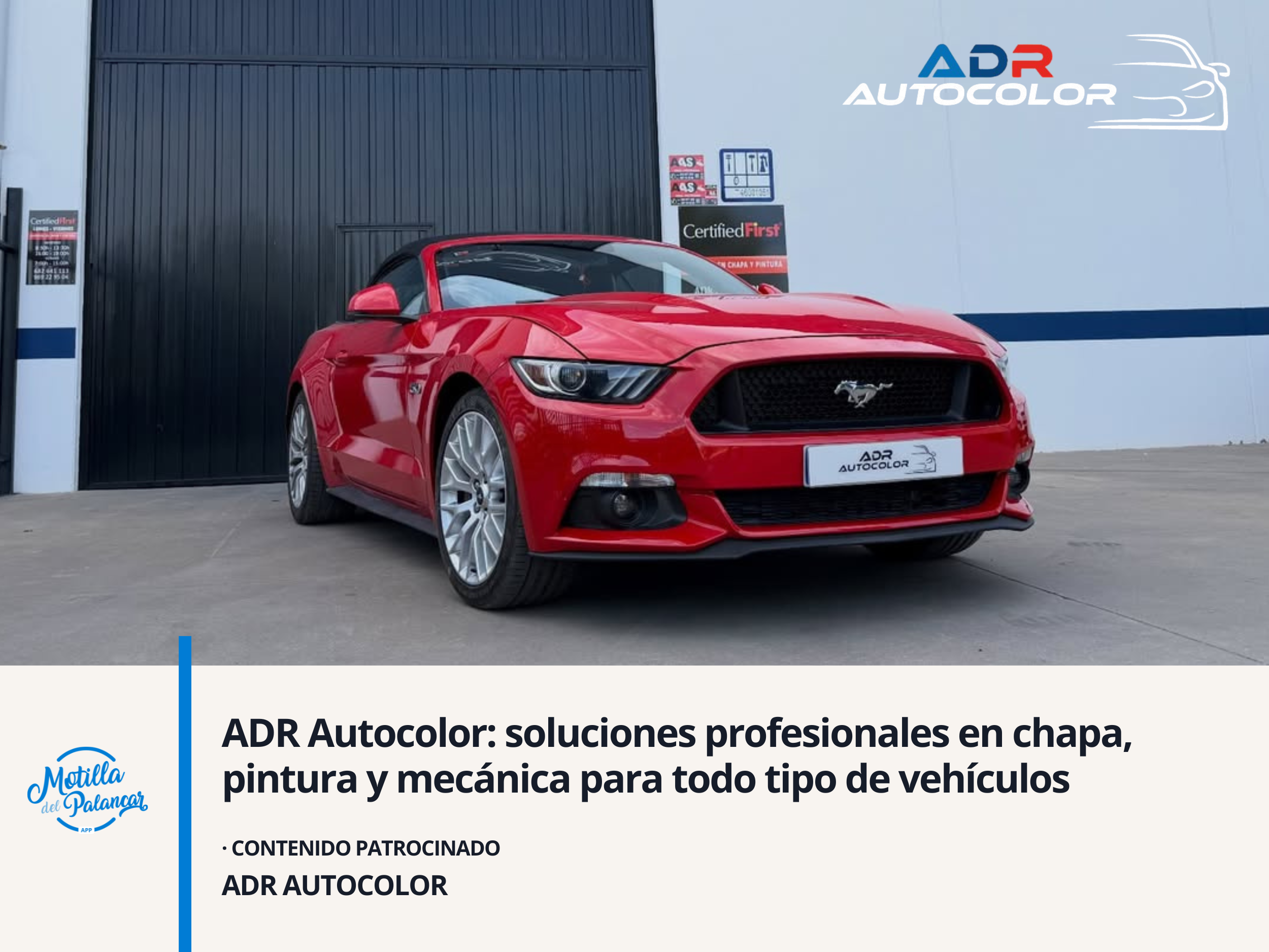 ADR Autocolor: soluciones profesionales en chapa, pintura y mecánica para todo tipo de vehículos - imagen 1