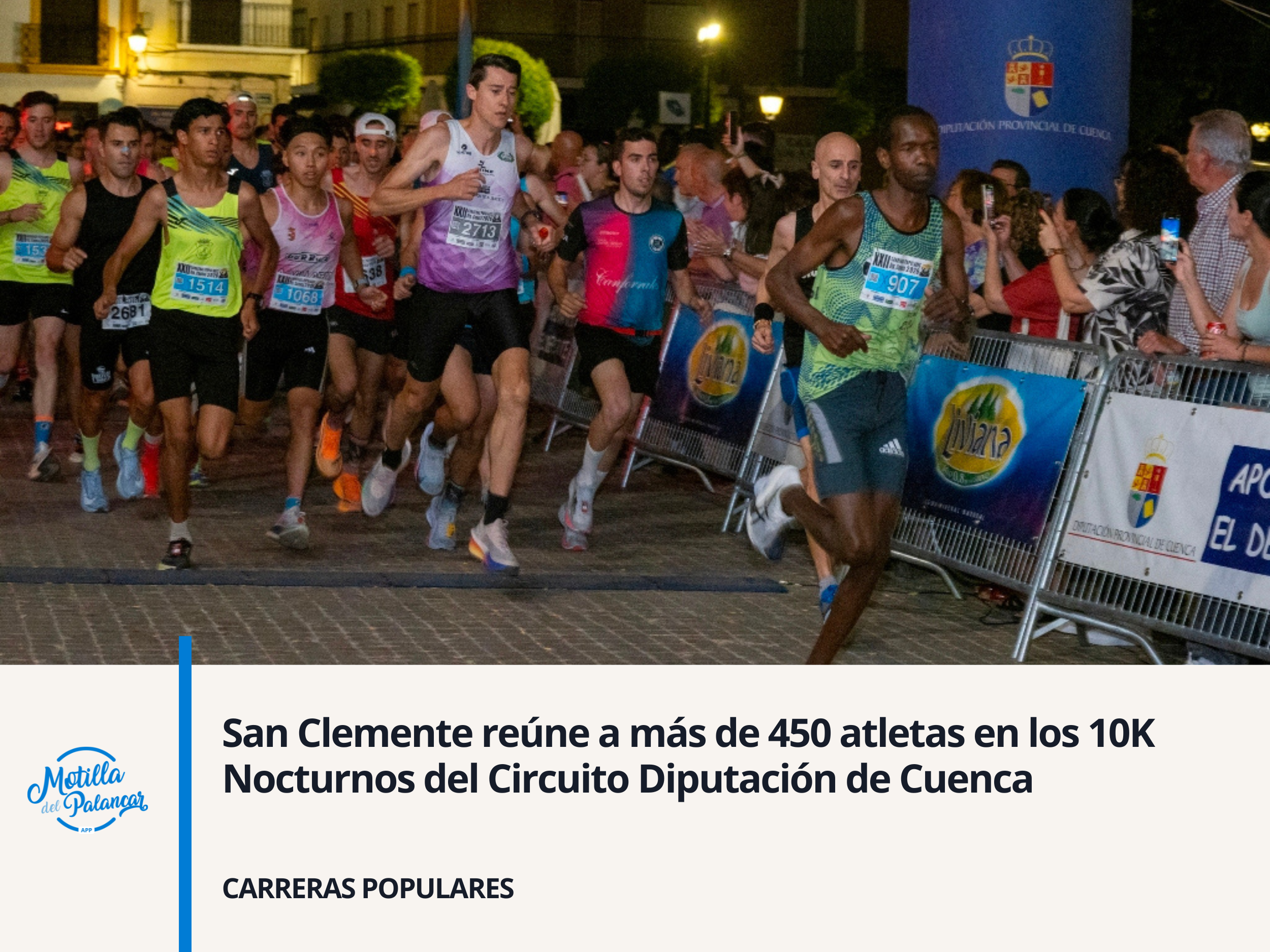 San Clemente reúne a más de 450 atletas en los 10K Nocturnos del Circuito Diputación de Cuenca - imagen 1