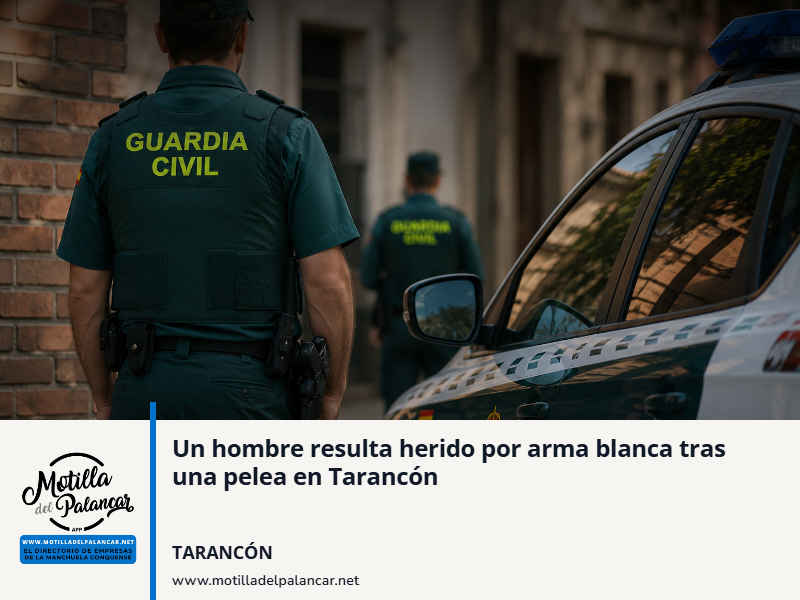 Un hombre resulta herido por arma blanca tras una pelea en Tarancón - imagen 1
