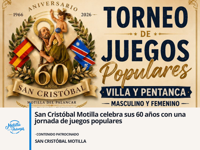 San Cristóbal Motilla celebra sus 60 años con una jornada de juegos populares - imagen 1