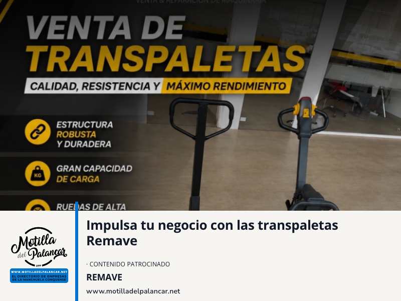Impulsa tu negocio con las transpaletas Remave - imagen 1