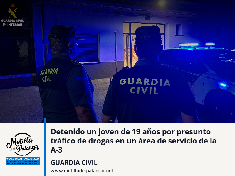 Detenido un joven de 19 años por presunto tráfico de drogas en un área de servicio de la A-3 - imagen 1