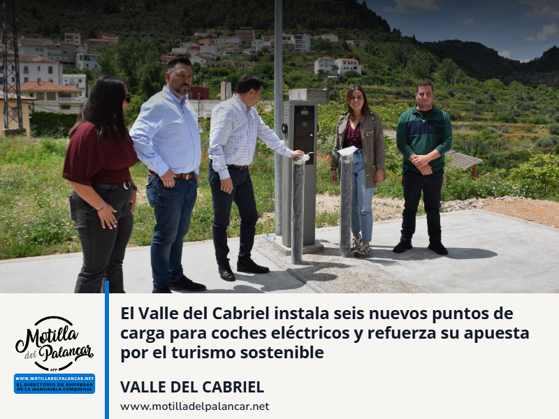 El Valle del Cabriel instala seis nuevos puntos de carga para coches eléctricos y refuerza su apuesta por el turismo sostenible - imagen 1