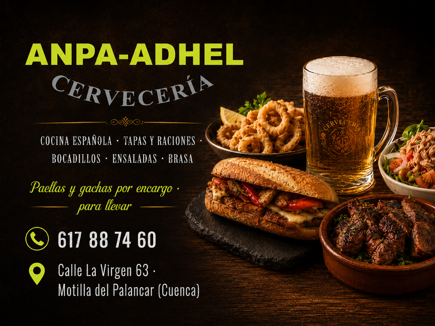 Bar Anpa Adhel, cocina española, raciones y comida para llevar en Motilla del Palancar - imagen 1
