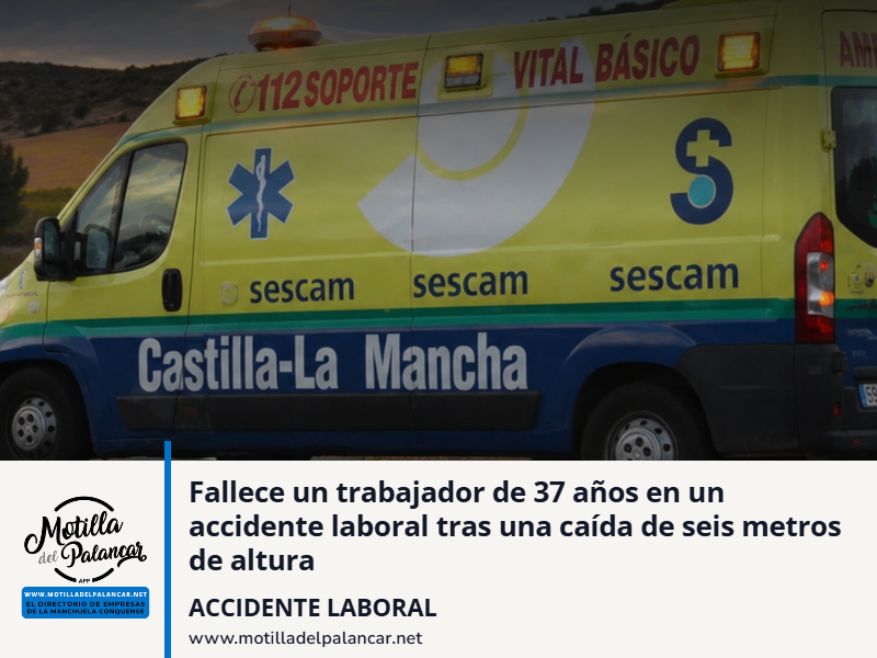 Fallece un trabajador de 37 años en un accidente laboral tras una caída de seis metros de altura - imagen 1