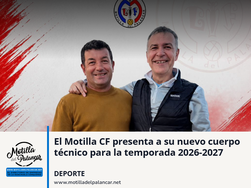 El Motilla CF presenta a su nuevo cuerpo técnico para la temporada 2026-2027 - imagen 1