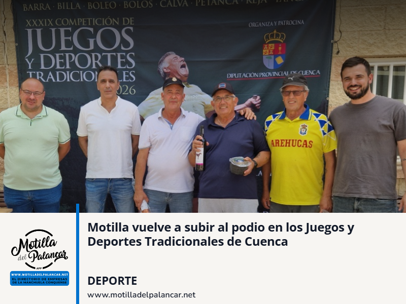 Motilla vuelve a subir al podio en los Juegos y Deportes Tradicionales de Cuenca - imagen 1