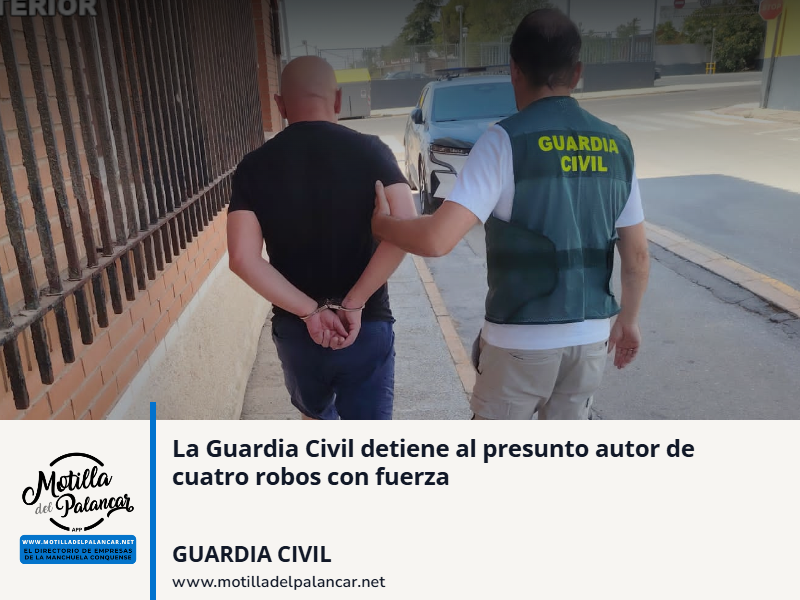 La Guardia Civil detiene al presunto autor de cuatro robos con fuerza - imagen 1