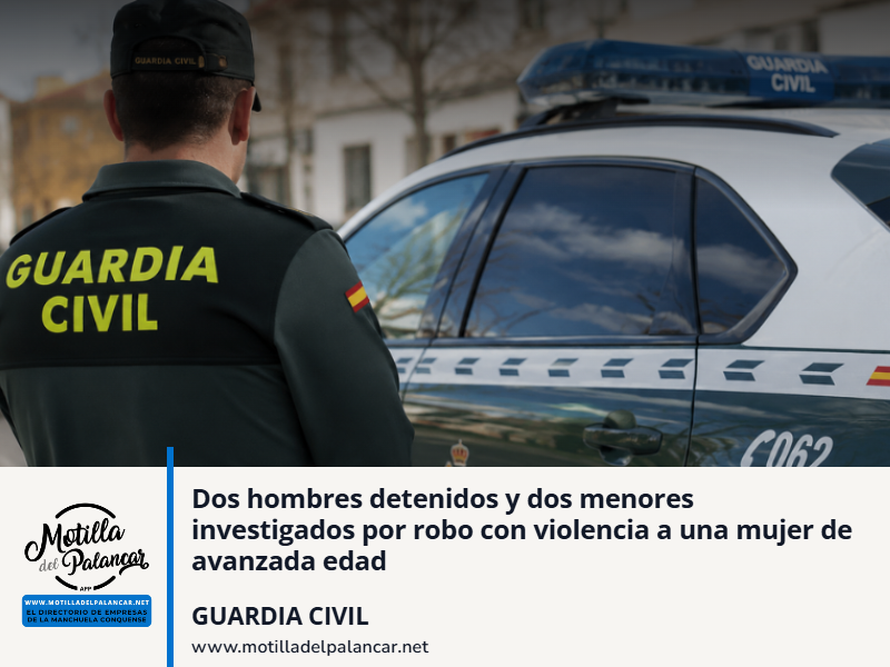 Dos hombres detenidos y dos menores investigados por robo con violencia a una mujer de avanzada edad - imagen 1