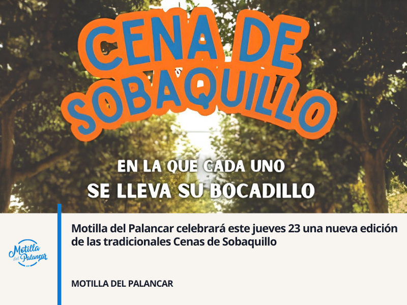 Motilla del Palancar celebrará este jueves 23 una nueva edición de las tradicionales Cenas de Sobaquillo - imagen 1