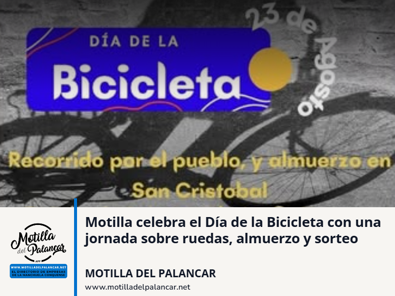 Motilla celebra el Día de la Bicicleta con una jornada sobre ruedas, almuerzo y sorteo - imagen 1