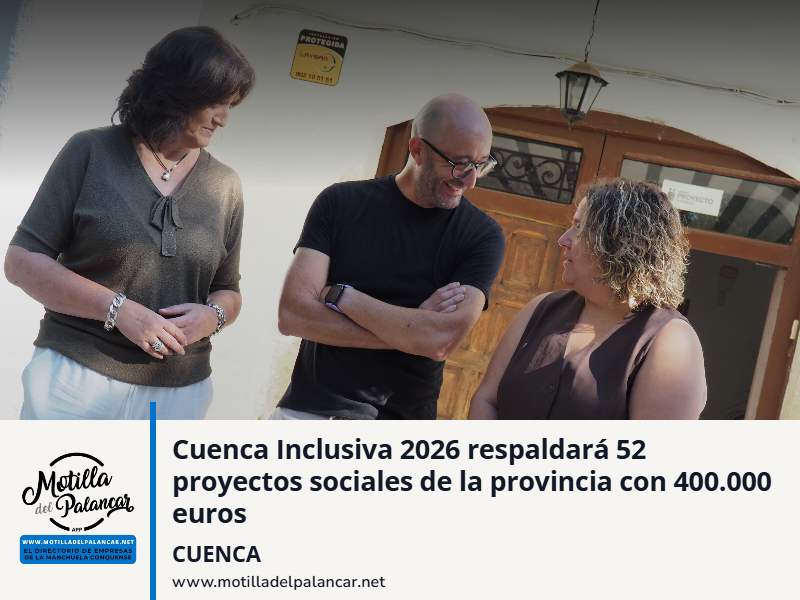Cuenca Inclusiva 2026 respaldará 52 proyectos sociales de la provincia con 400.000 euros - imagen 1