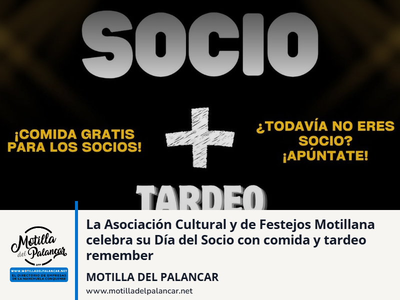 La Asociación Cultural y de Festejos Motillana celebra su Día del Socio con comida y tardeo remember - imagen 1