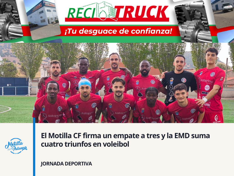 El Motilla CF firma un empate a tres y la EMD suma cuatro triunfos en voleibol - imagen 1