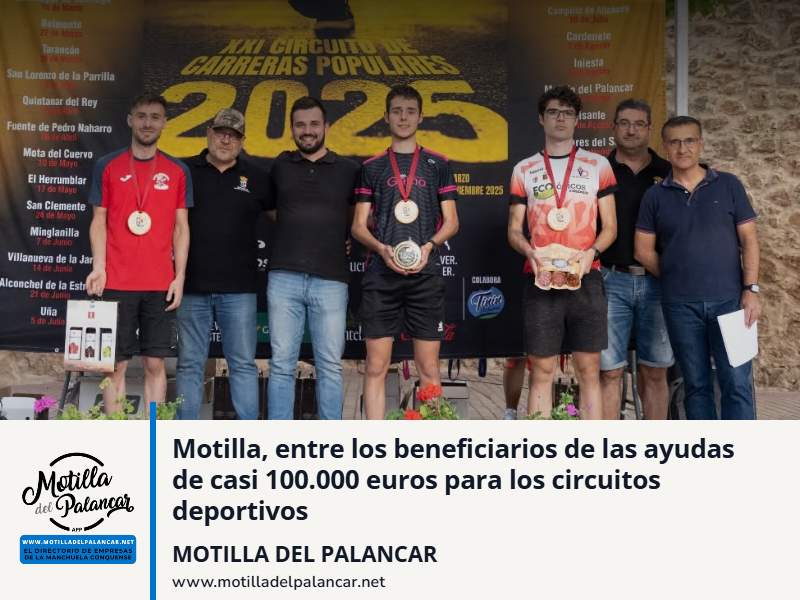 Motilla del Palancar, entre los beneficiarios de las ayudas de casi 100.000 euros para los circuitos deportivos - imagen 1