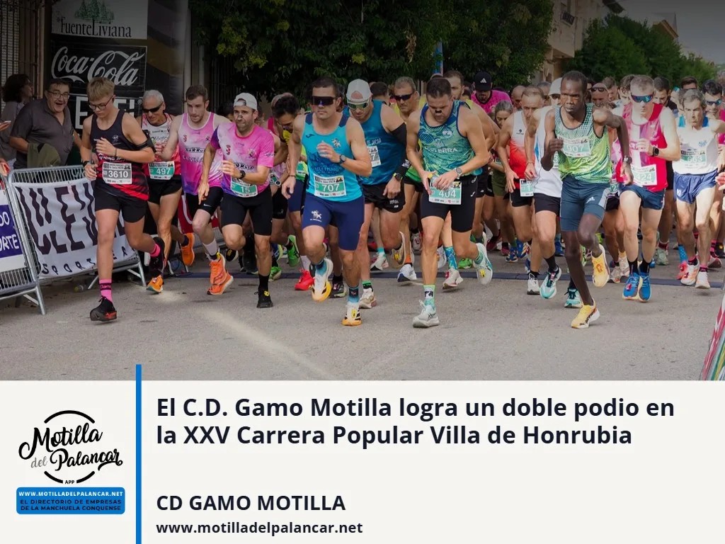 El C.D. Gamo Motilla logra un doble podio en la XXV Carrera Popular Villa de Honrubia - imagen 1