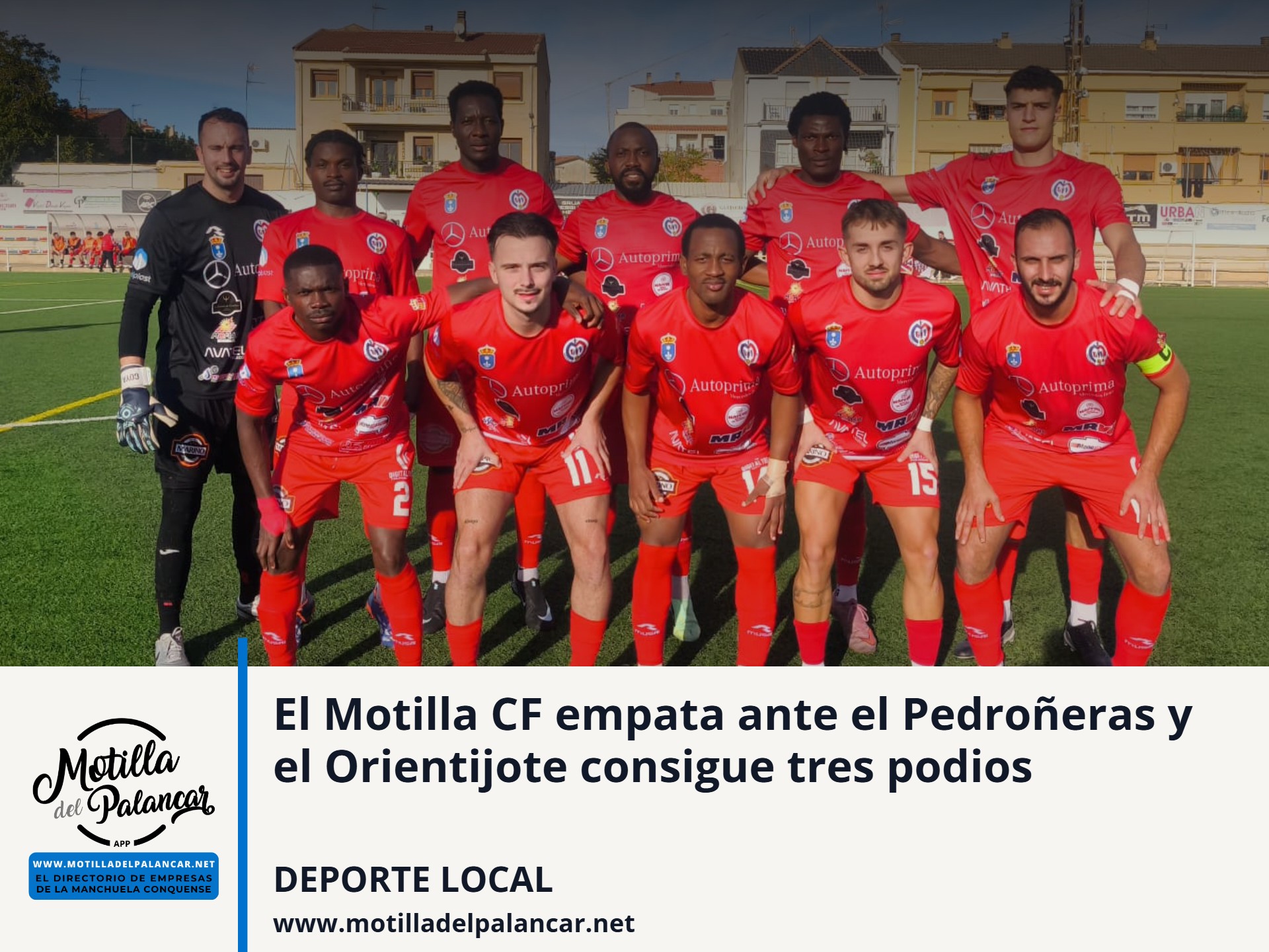 El Motilla CF empata ante el Pedroñeras y el Orientijote consigue tres podios - imagen 1