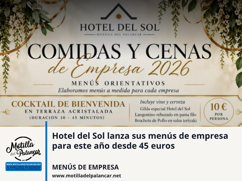 Hotel del Sol propone comidas y cenas de empresa desde 45 euros - imagen 1