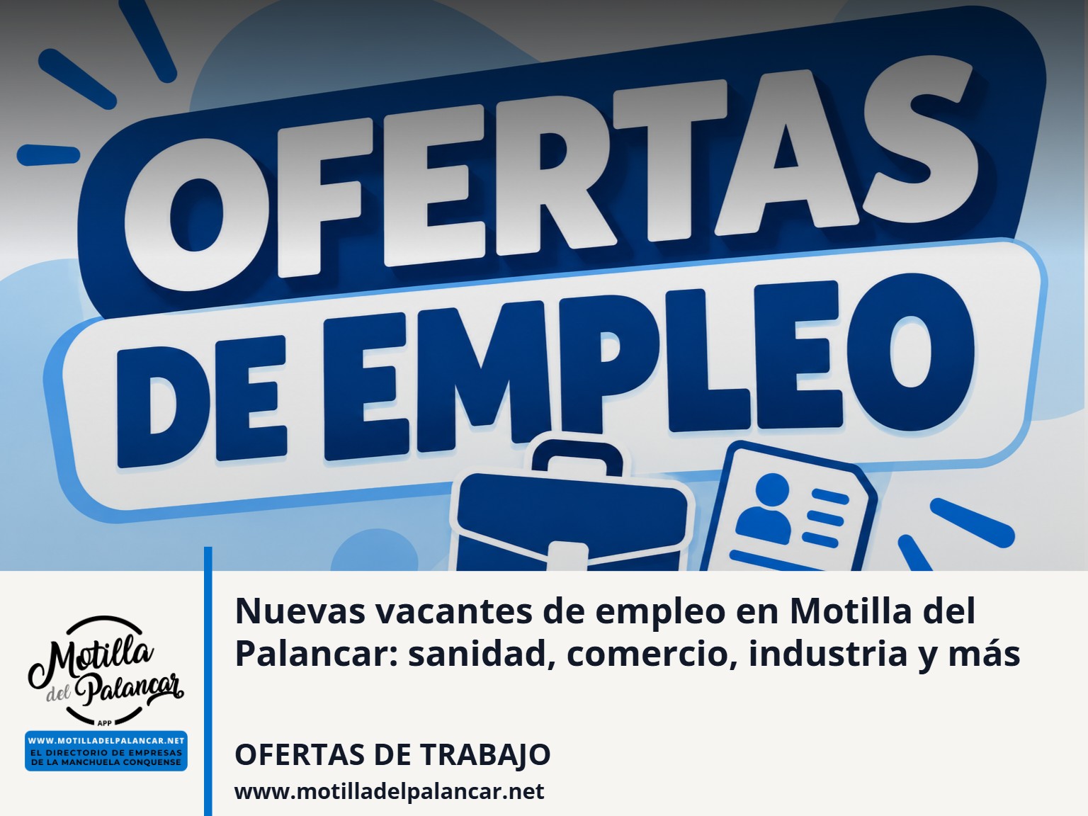 Nuevas vacantes de empleo en Motilla del Palancar: sanidad, comercio, industria y más - imagen 1