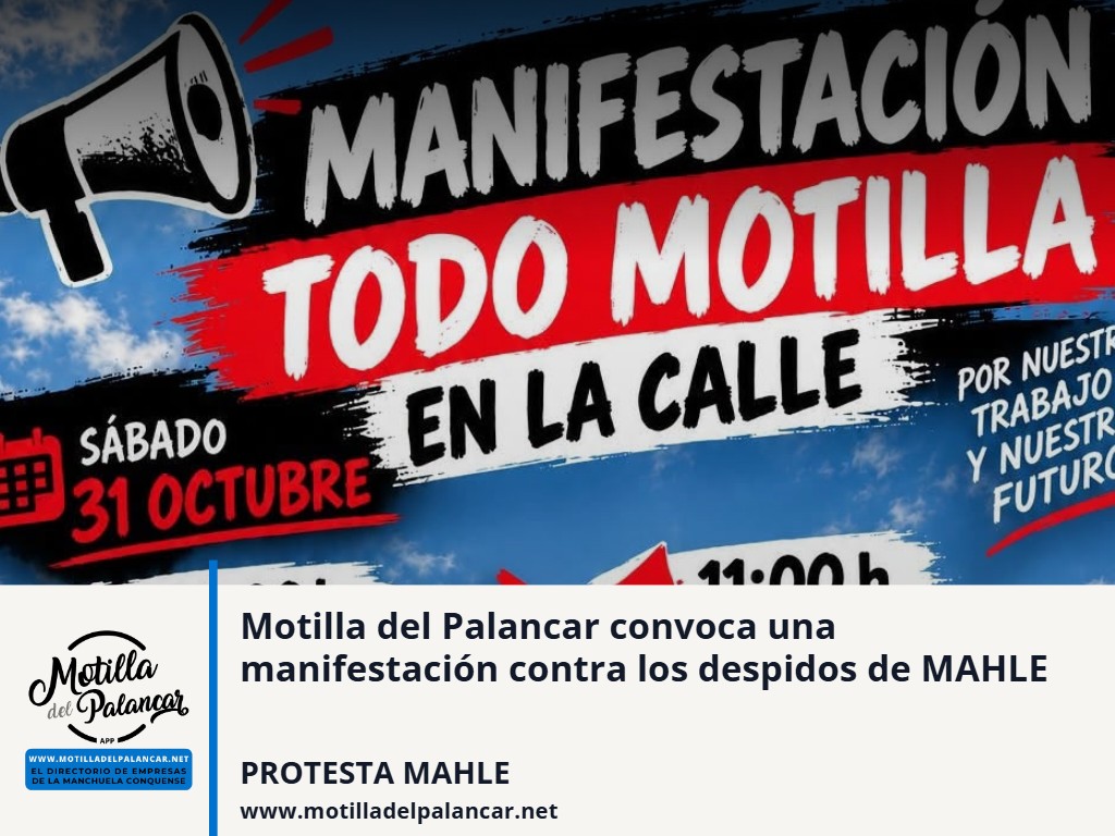 Motilla del Palancar convoca una manifestación contra los despidos de MAHLE - imagen 1